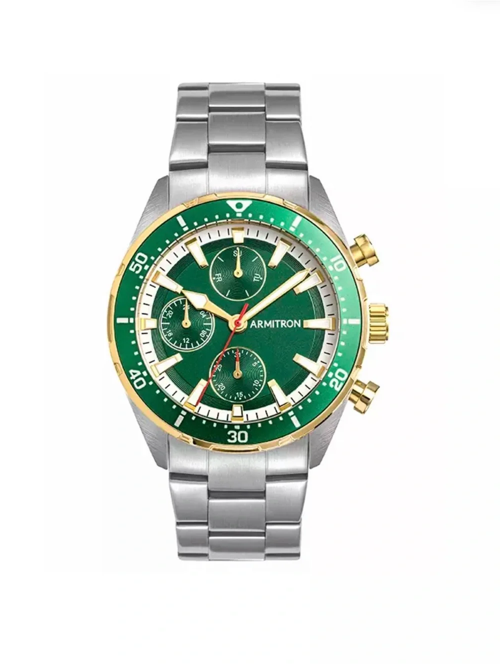 Men’s watch with green dial
